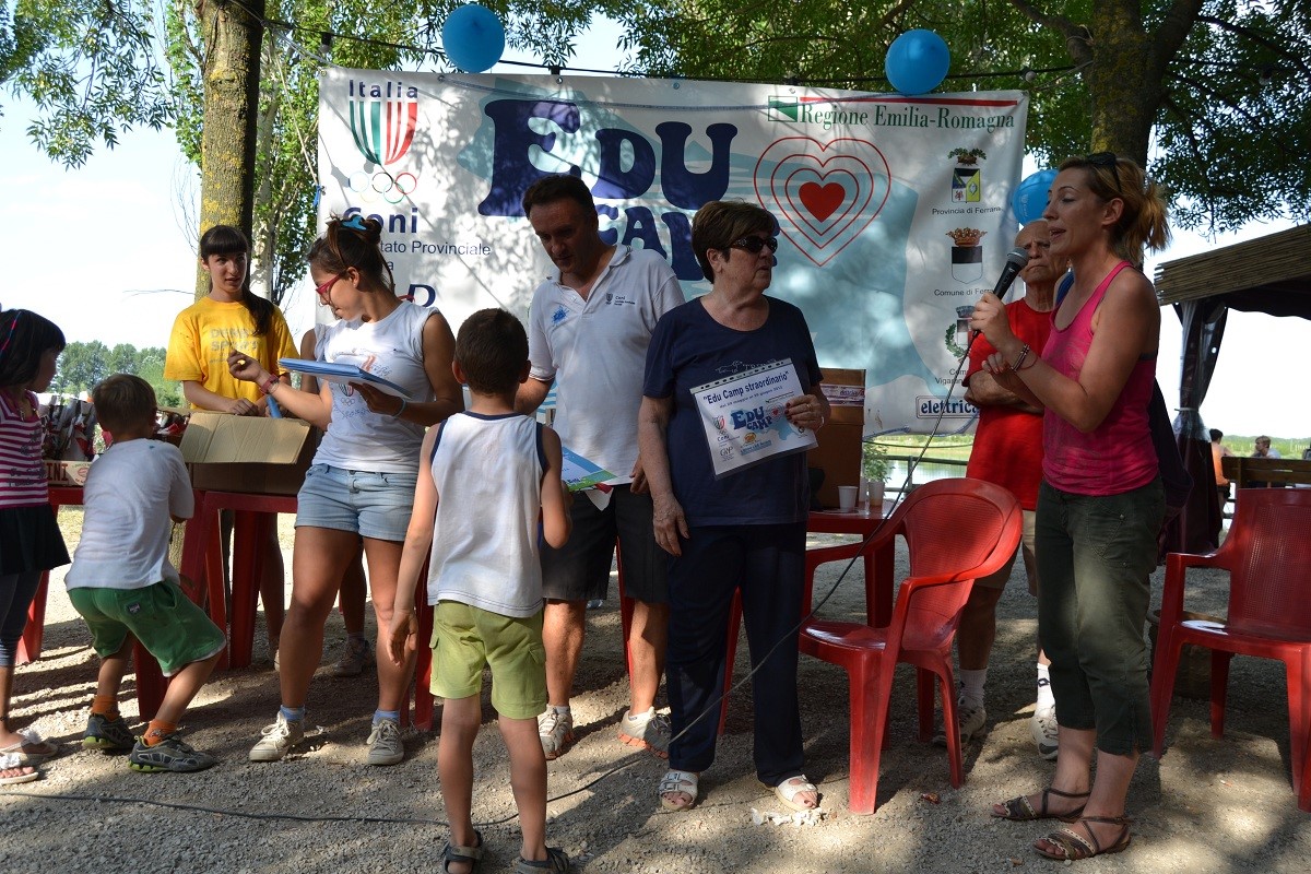 Educamp Straordinario Da sx Samaritani Pareschi Bianchi Massari ass sport comune Vigarano