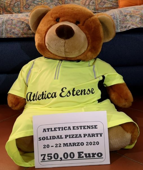 Atletica Estense Solidal Pizza Party porta in dono 750€ all'Ospedale Sant'Anna di Ferrara