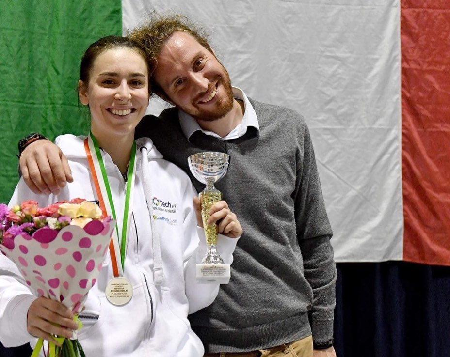 Emilia Rossatti e Riccardo Schiavina dopo la premiazione