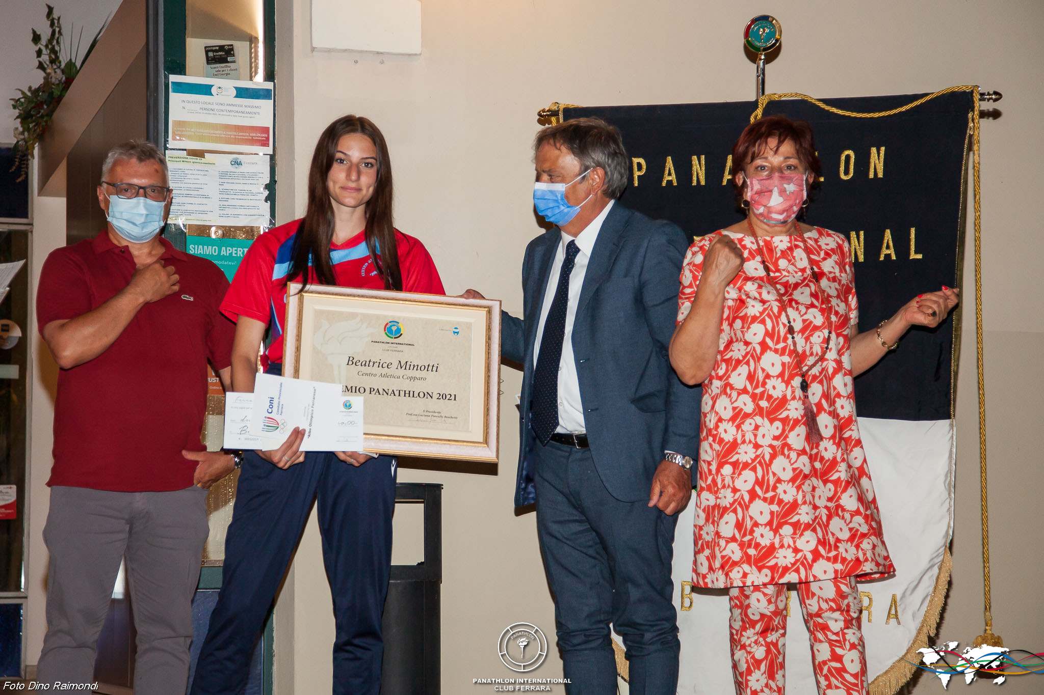 La premiazione di Beatrice Minotti