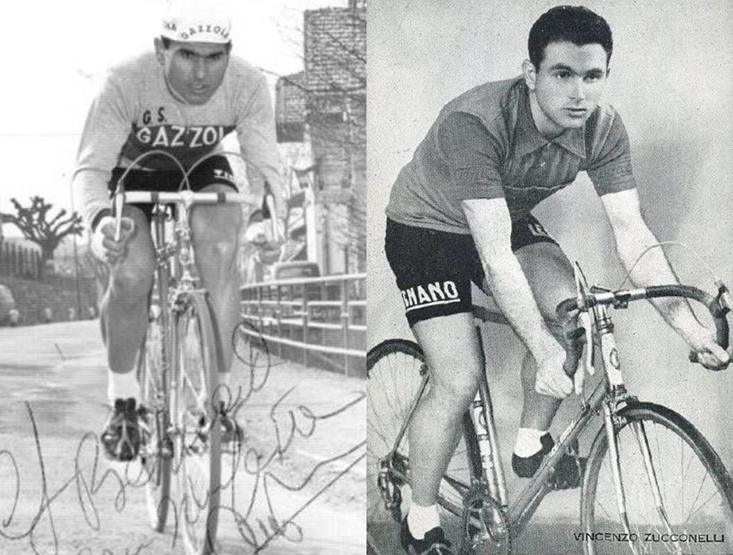 Vincenzo Zucconelli (foto a destra - Jolanda di Savoia, 3 giugno 1931) e Dino Bruni (a sinistra - Portomaggiore, 13 aprile 1932) nell'Albo Olimpico Ferrarese
